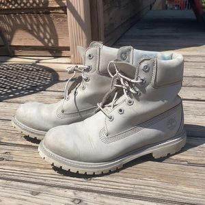 Light grey timberland boots
